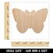 Butterfly Solid Unfinished Craft Wood Holiday Christmas Tree DIY Pre-Drilled Ornament